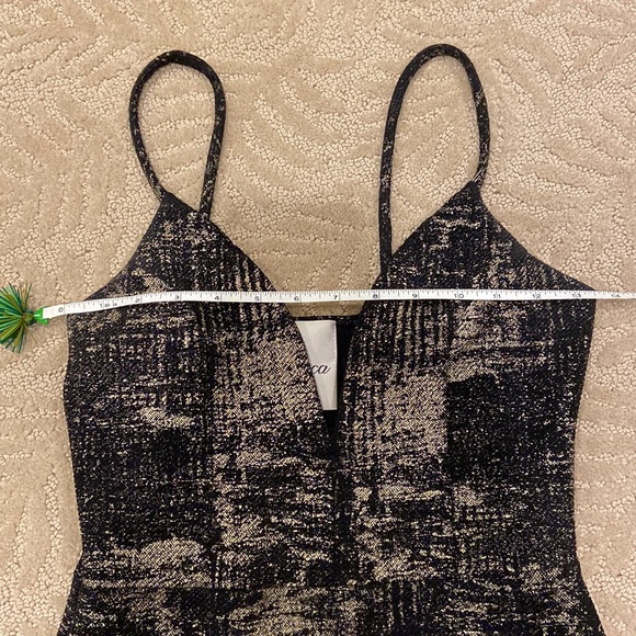 Tobi Bianca Cosmic Dust Black & Gold BodyCon Mini Dress - Picture 6 of 8